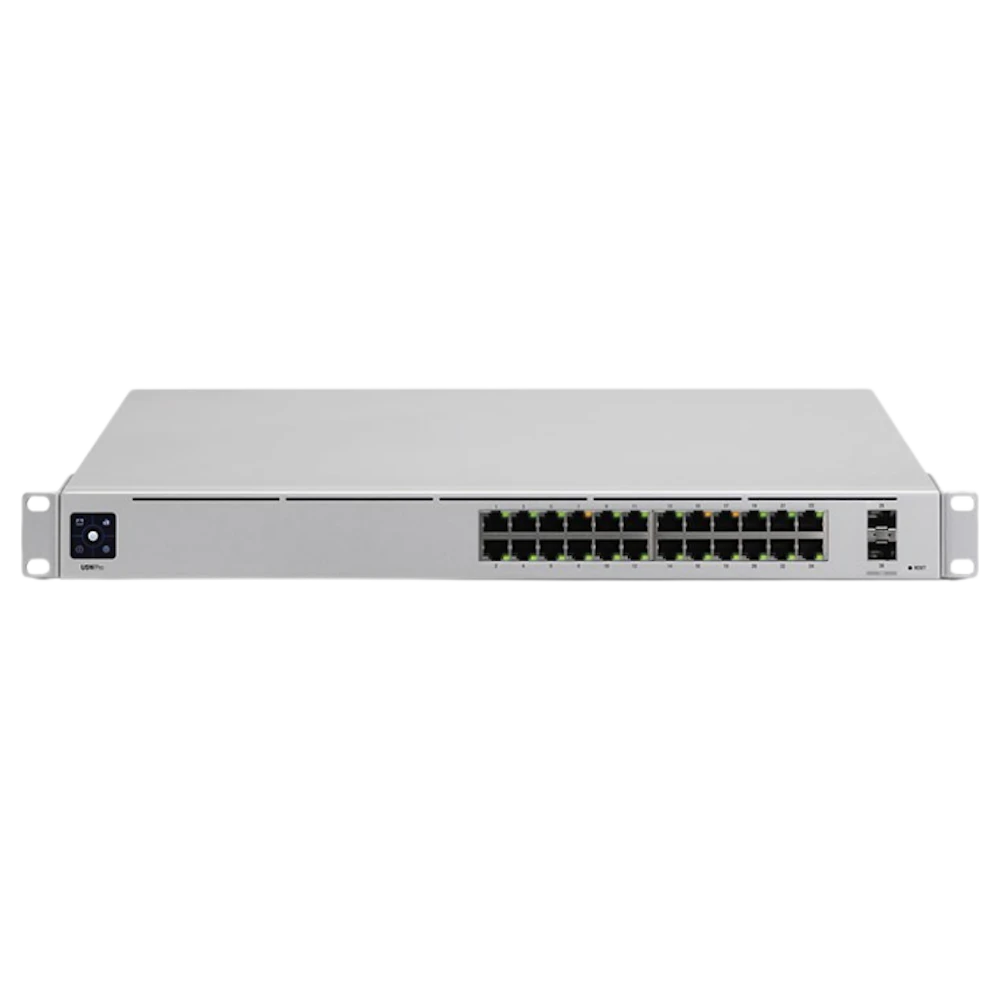 A large main feature product image of Ubiquiti UniFi Pro 24-Port 1GbE Layer 3 Managed Switch