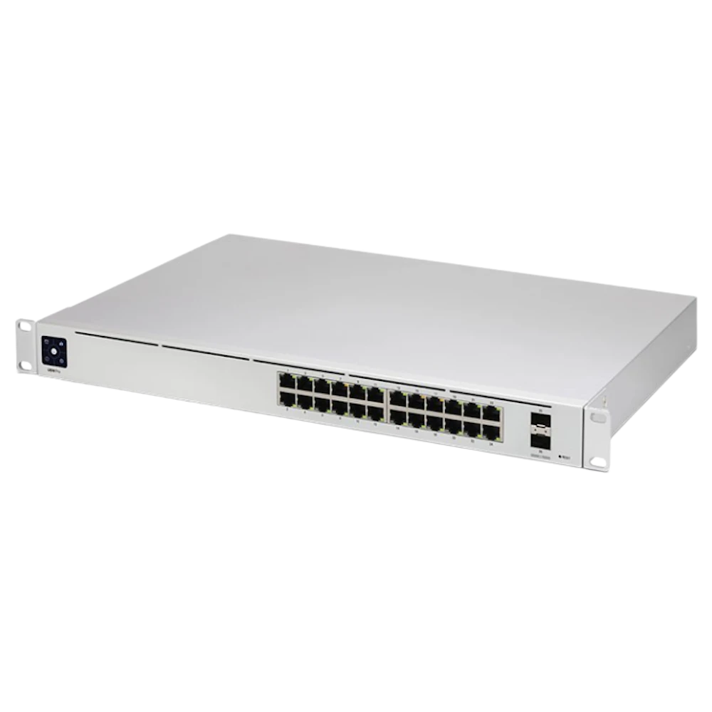 A large main feature product image of Ubiquiti UniFi Pro 24-Port 1GbE Layer 3 Managed Switch
