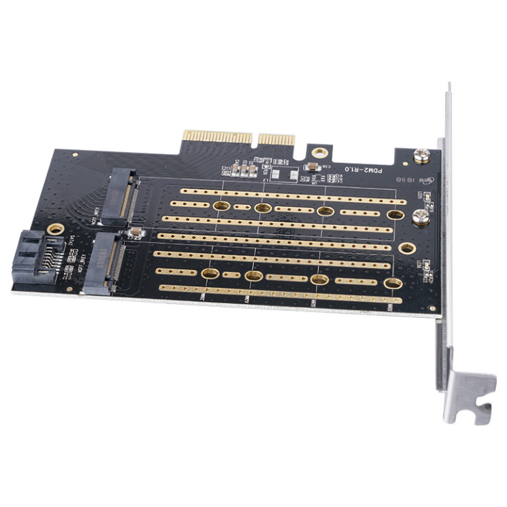 A large main feature product image of ORICO Dual M.2 NVMe to PCI-E 3.0 X4 Expansion Card