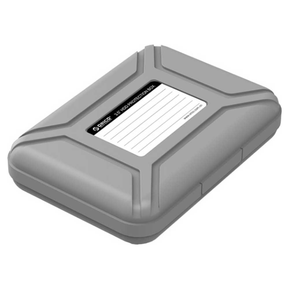 A large main feature product image of ORICO 3.5 inch HDD Protective Storage Case - Grey