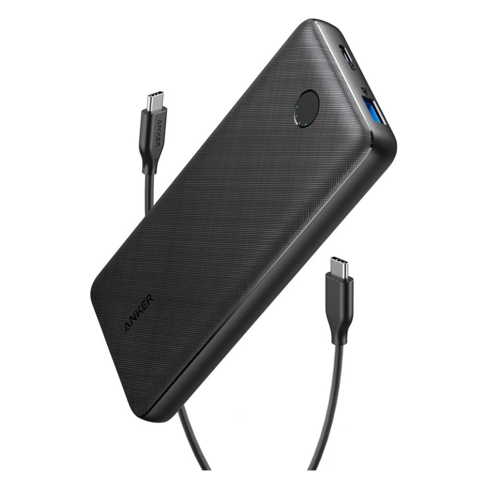 A large main feature product image of ANKER PowerCore Essential 20000 PD -  Black Fabric