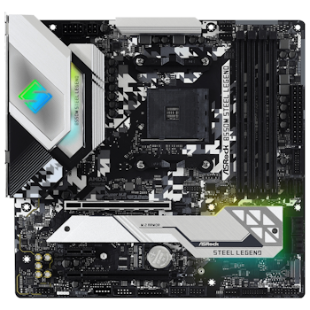 Product image of ASRock B550M Steel Legend AM4 mATX Desktop Motherboard - Click for product page of ASRock B550M Steel Legend AM4 mATX Desktop Motherboard