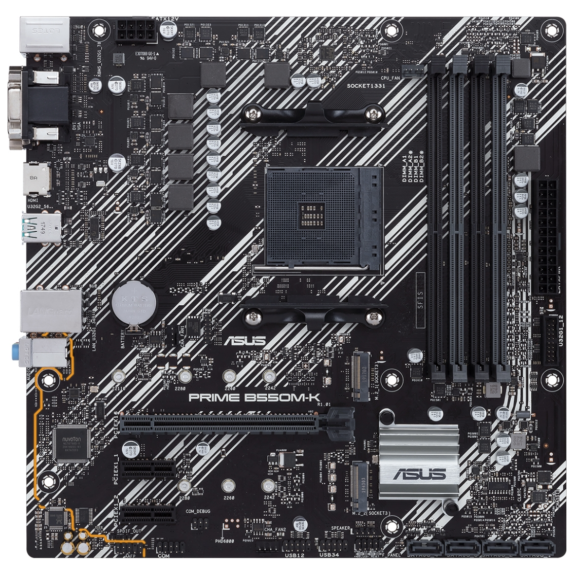 ASUS PRIME B550MK AM4 mATX Desktop Motherboard PLE Computers