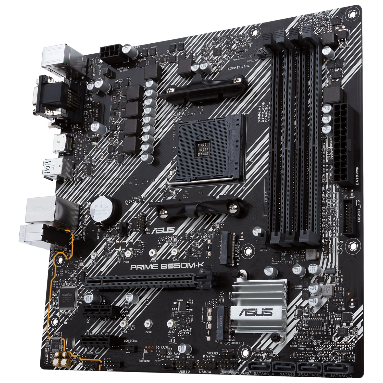 ASUS PRIME B550MK AM4 mATX Desktop Motherboard PLE Computers