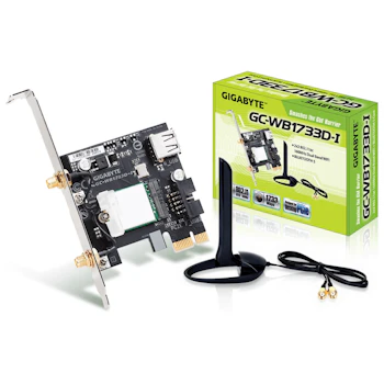 Product image of Gigabyte WEB1733D-I 1733Mbps 802.11ac PCIe Wireless Adapter - Click for product page of Gigabyte WEB1733D-I 1733Mbps 802.11ac PCIe Wireless Adapter