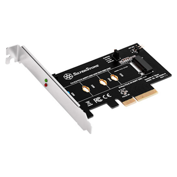 Product image of SilverStone M.2 PCIe/NVMe SSD To PCIe x4 Adapter - Click for product page of SilverStone M.2 PCIe/NVMe SSD To PCIe x4 Adapter