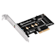 A small tile product image of SilverStone M.2 PCIe/NVMe SSD To PCIe x4 Adapter