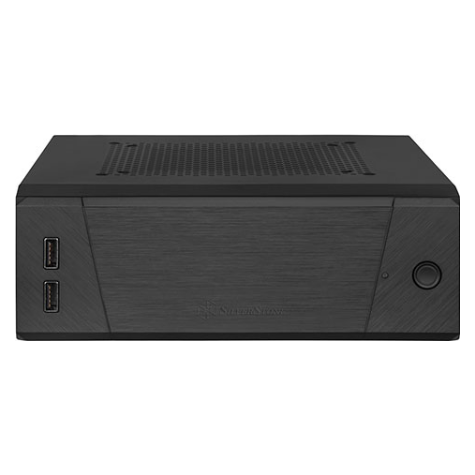 A large main feature product image of SilverStone ML10 Super Compact/Modular mITX Case