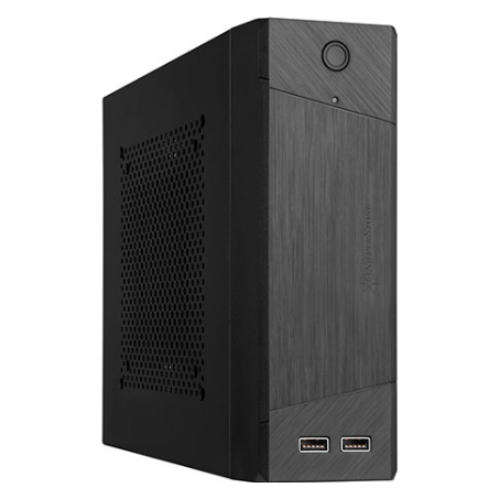 A large main feature product image of SilverStone ML10 Super Compact/Modular mITX Case