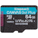 A product image of Kingston Canvas Go! Plus MicroSD 64GB
