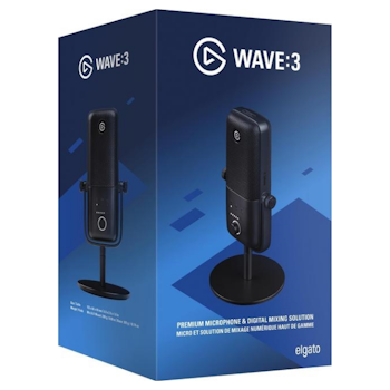 Product image of Elgato Wave 3 Premium Streaming Microphone - Black - Click for product page of Elgato Wave 3 Premium Streaming Microphone - Black