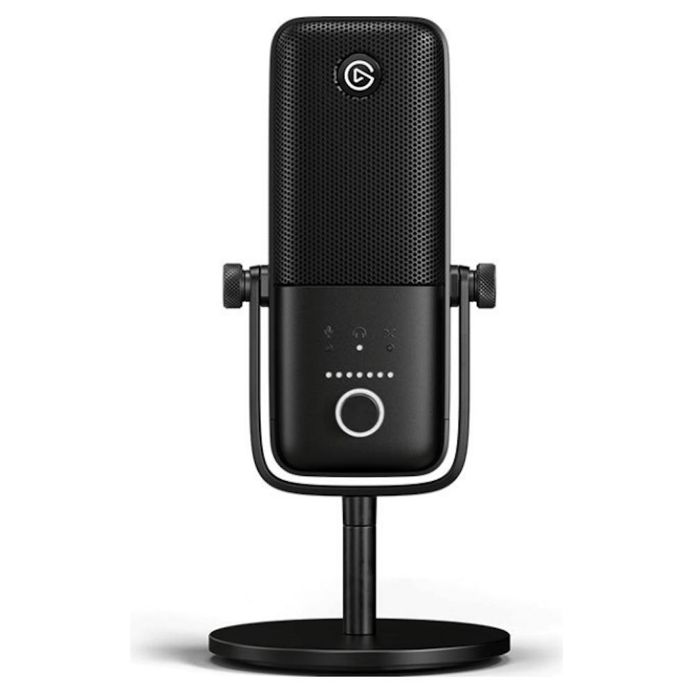 A large main feature product image of Elgato Wave 3 Premium Streaming Microphone - Black