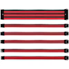 A product image of Cooler Master Red/Black Sleeved ATX Extension Cable Kit
