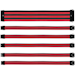 A product image of Cooler Master Red/Black Sleeved ATX Extension Cable Kit