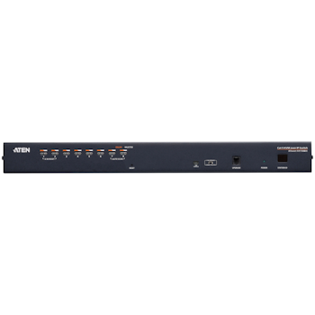 Product image of ATEN 1-Console High Density Cat 5 KVM Over IP 8 Port with Daisy-Chain Port - Click for product page of ATEN 1-Console High Density Cat 5 KVM Over IP 8 Port with Daisy-Chain Port
