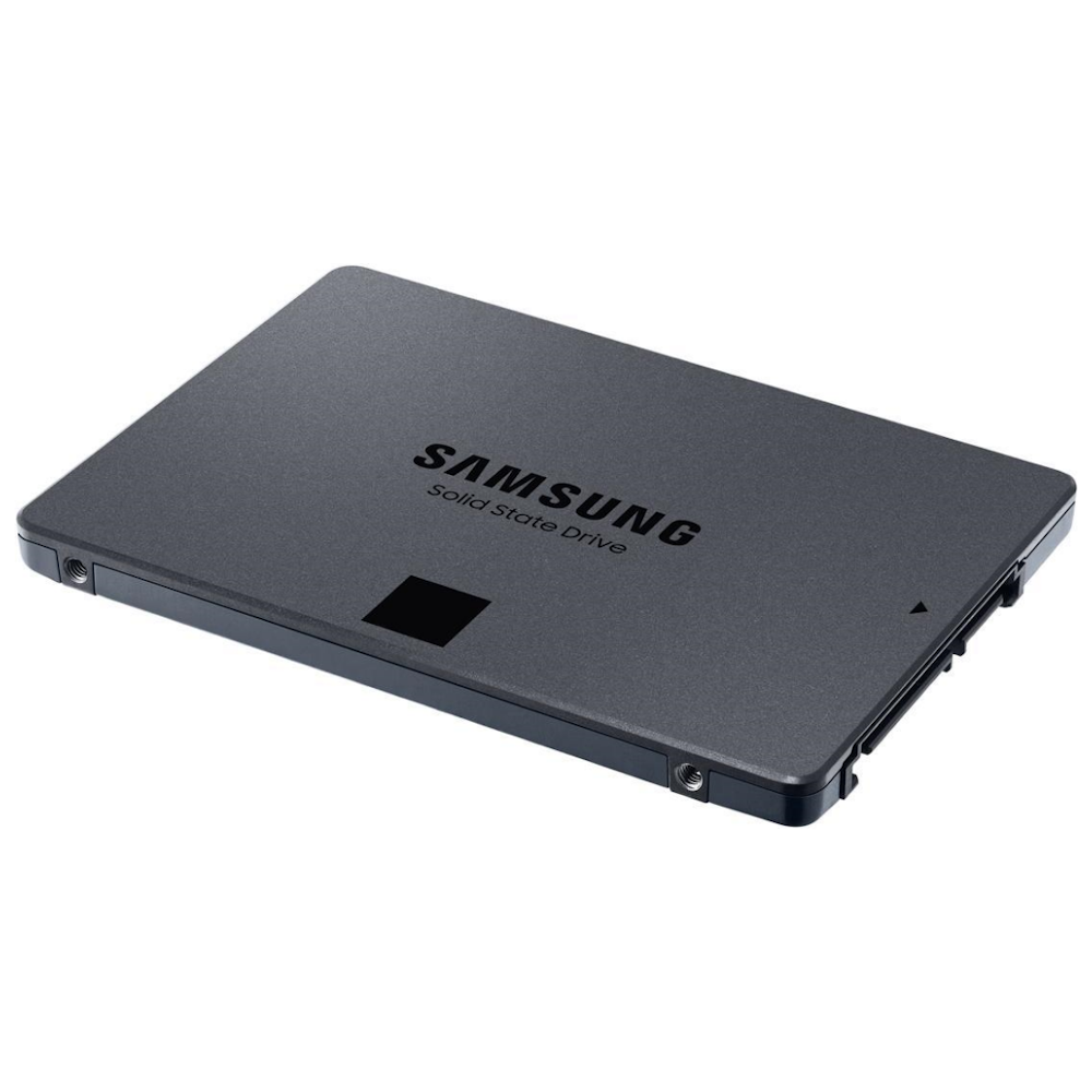 A large main feature product image of Samsung 870 QVO SATA III 2.5" SSD - 1TB