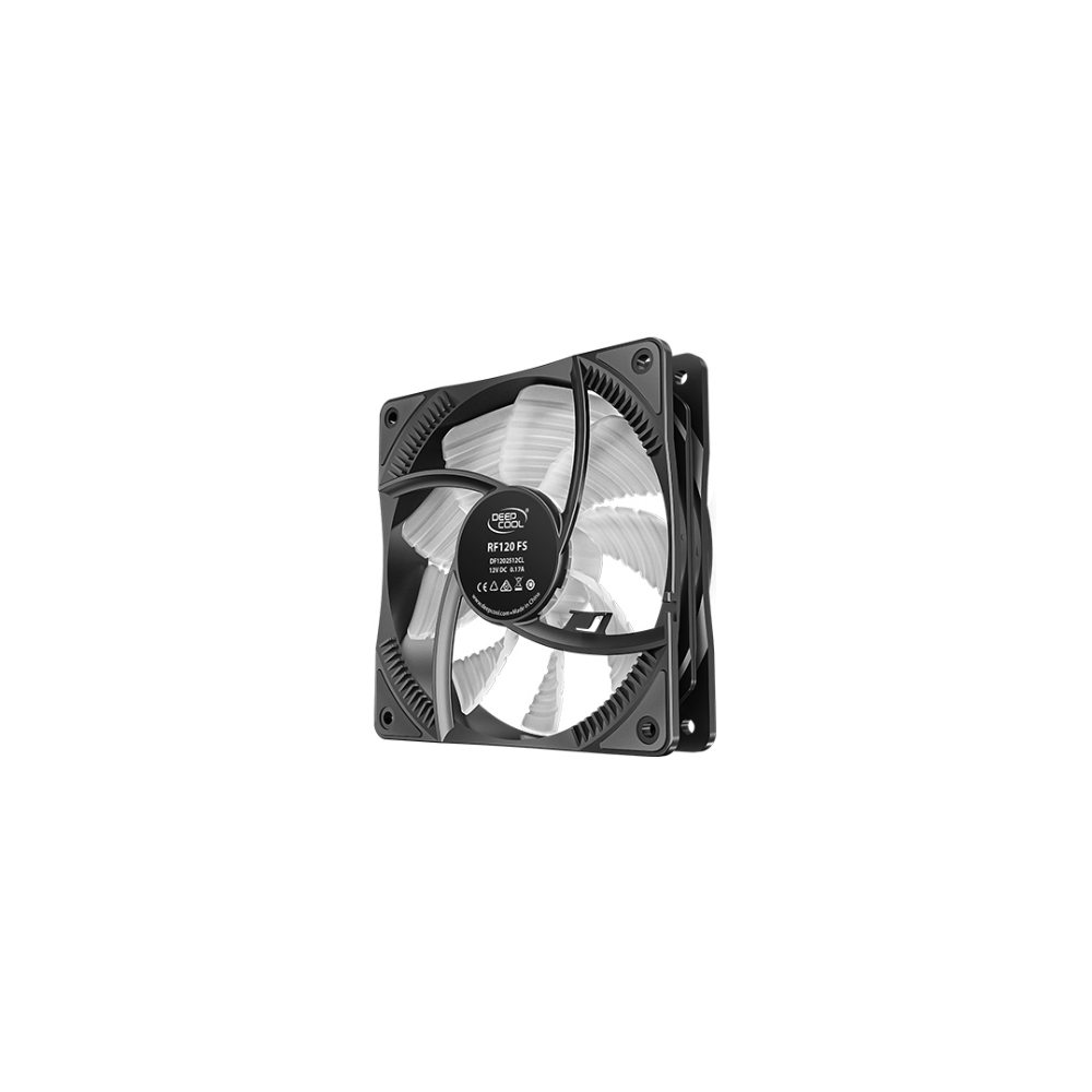 A large main feature product image of DeepCool RF120 FS 3 in 1 120mm Case Fan Pack