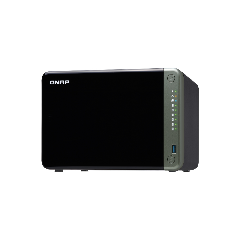 A large main feature product image of QNAP TS-653D 2.0Ghz 8GB 6 Bay NAS Enclosure