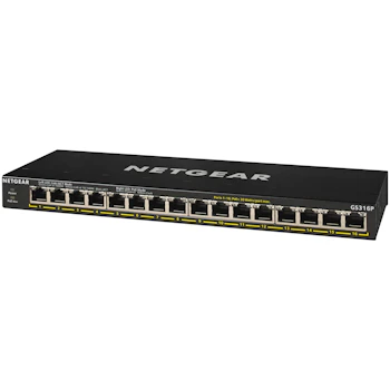 Product image of Netgear 16 Port PoE+ Gigabit Unmanaged Switch - Click for product page of Netgear 16 Port PoE+ Gigabit Unmanaged Switch