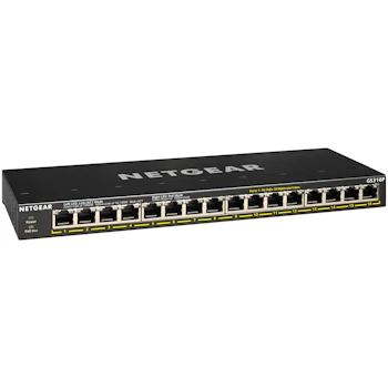Product image of Netgear 16 Port PoE+ Gigabit Unmanaged Switch - Click for product page of Netgear 16 Port PoE+ Gigabit Unmanaged Switch