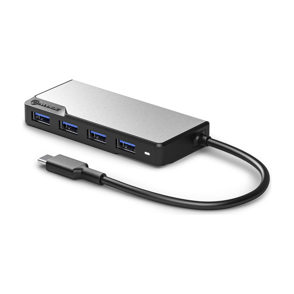 A large main feature product image of ALOGIC USB-C Fusion SWIFT 4-in-1 Hub