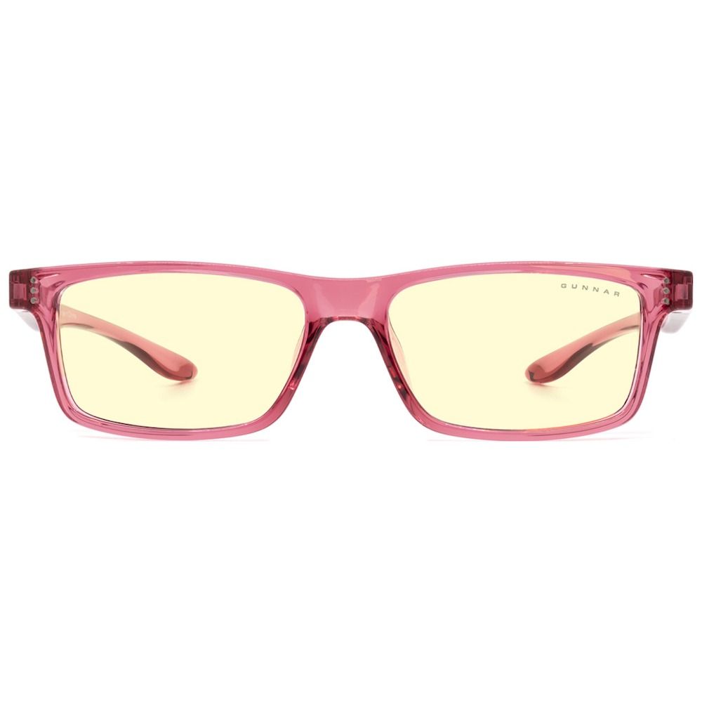 A large main feature product image of Gunnar Cruz Kids - Pink Frame, Amber Lens Indoor Digital Eyewear - Large