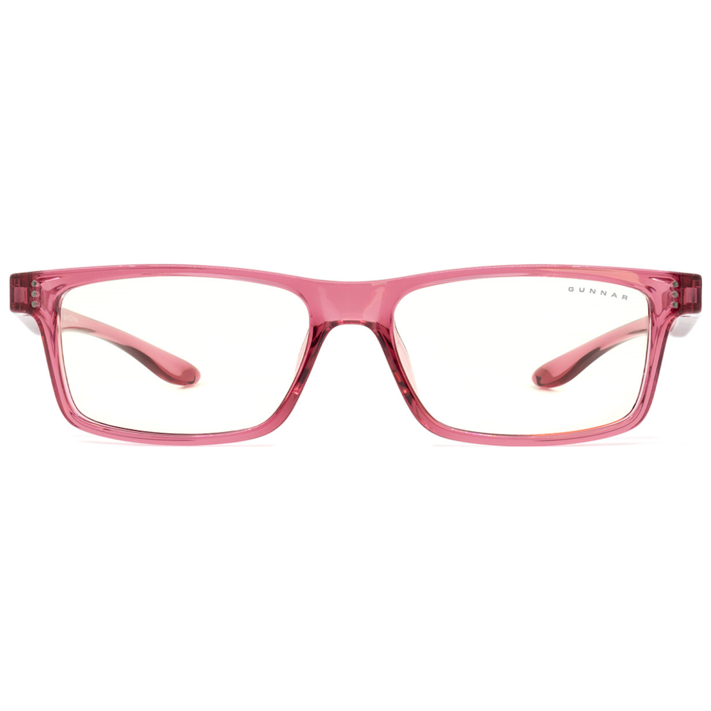 A large main feature product image of Gunnar Cruz Kids - Pink Frame, Clear Lens Indoor Digital Eyewear - Large