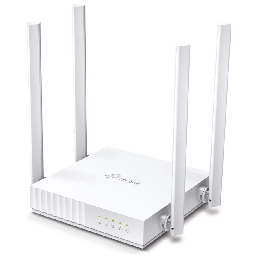 A large main feature product image of TP-Link Archer C24 - AC750 Dual-Band Wi-Fi 5 Router