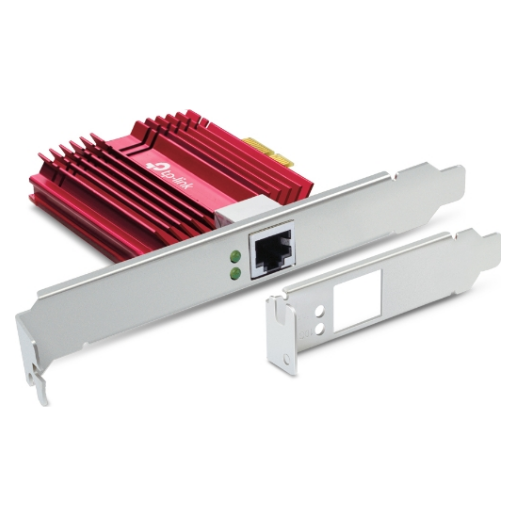 A large main feature product image of TP-Link TX401 - 10GbE PCIe Network Adapter