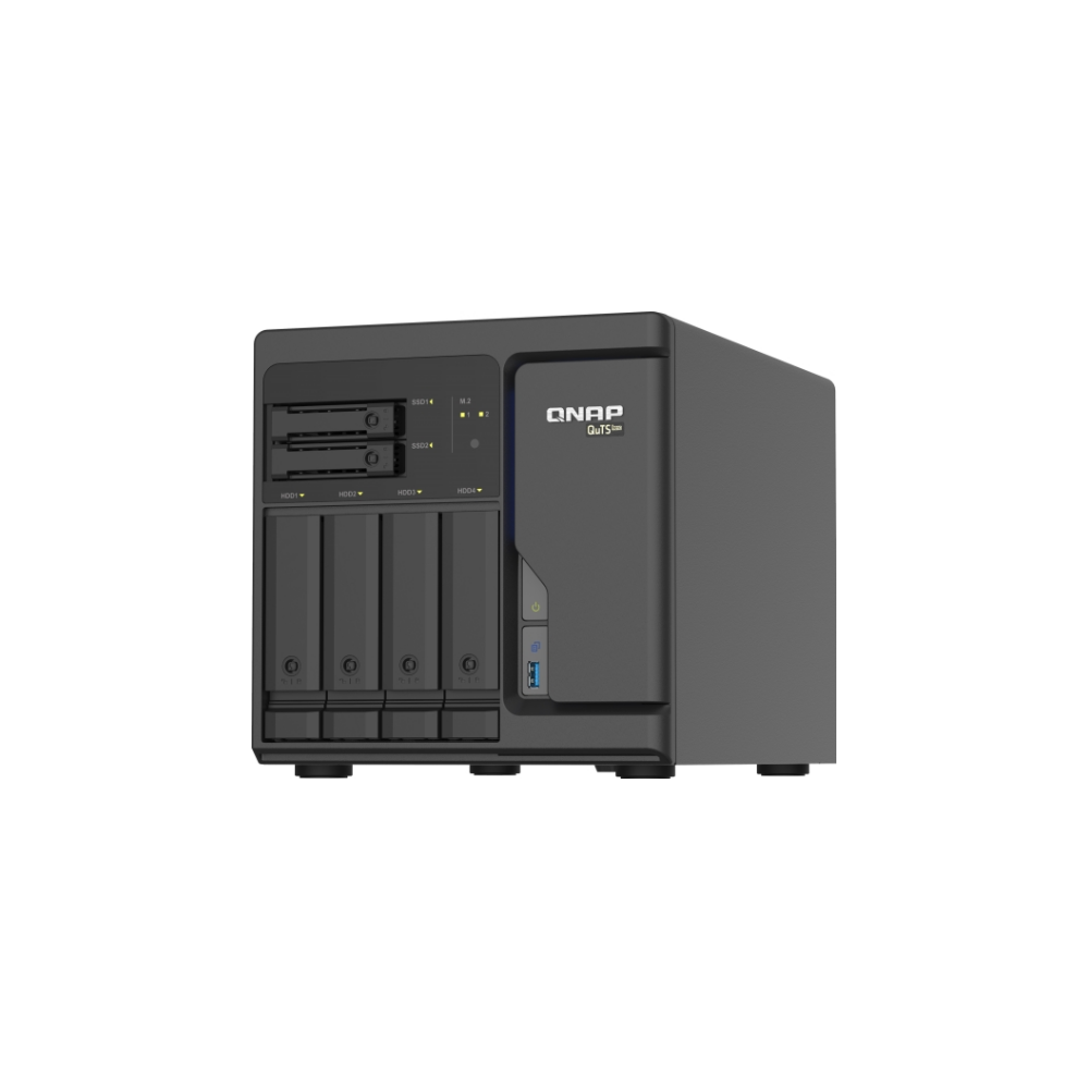 A large main feature product image of QNAP TS-H686 2.5Ghz Xeon 8GB 6 Bay NAS Enclosure 