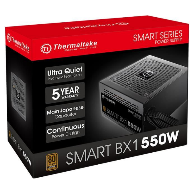 Thermaltake Smart BX1 550W Bronze ATX PSU | PLE Computers