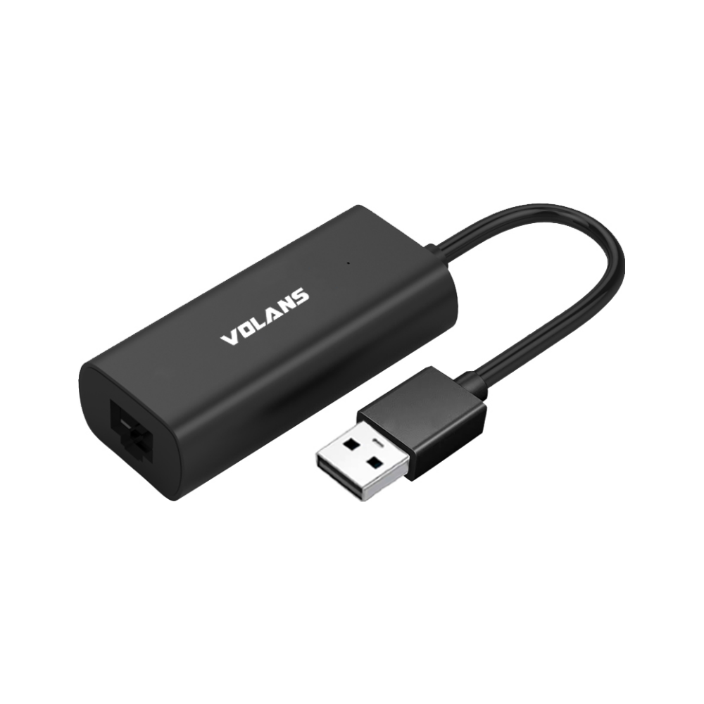 A large main feature product image of Volans Aluminium USB3.0 to RJ45 Gigabit Ethernet Adapter