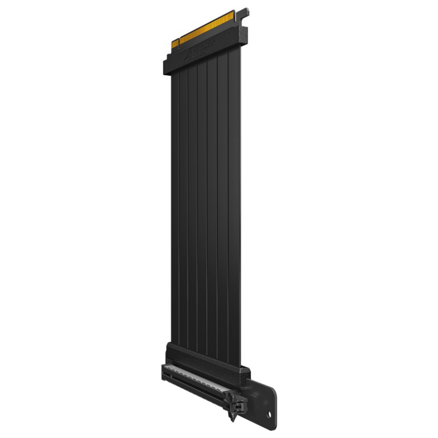 A large main feature product image of ASUS ROG Strix PCI Express 3.0 x16 Riser Cable