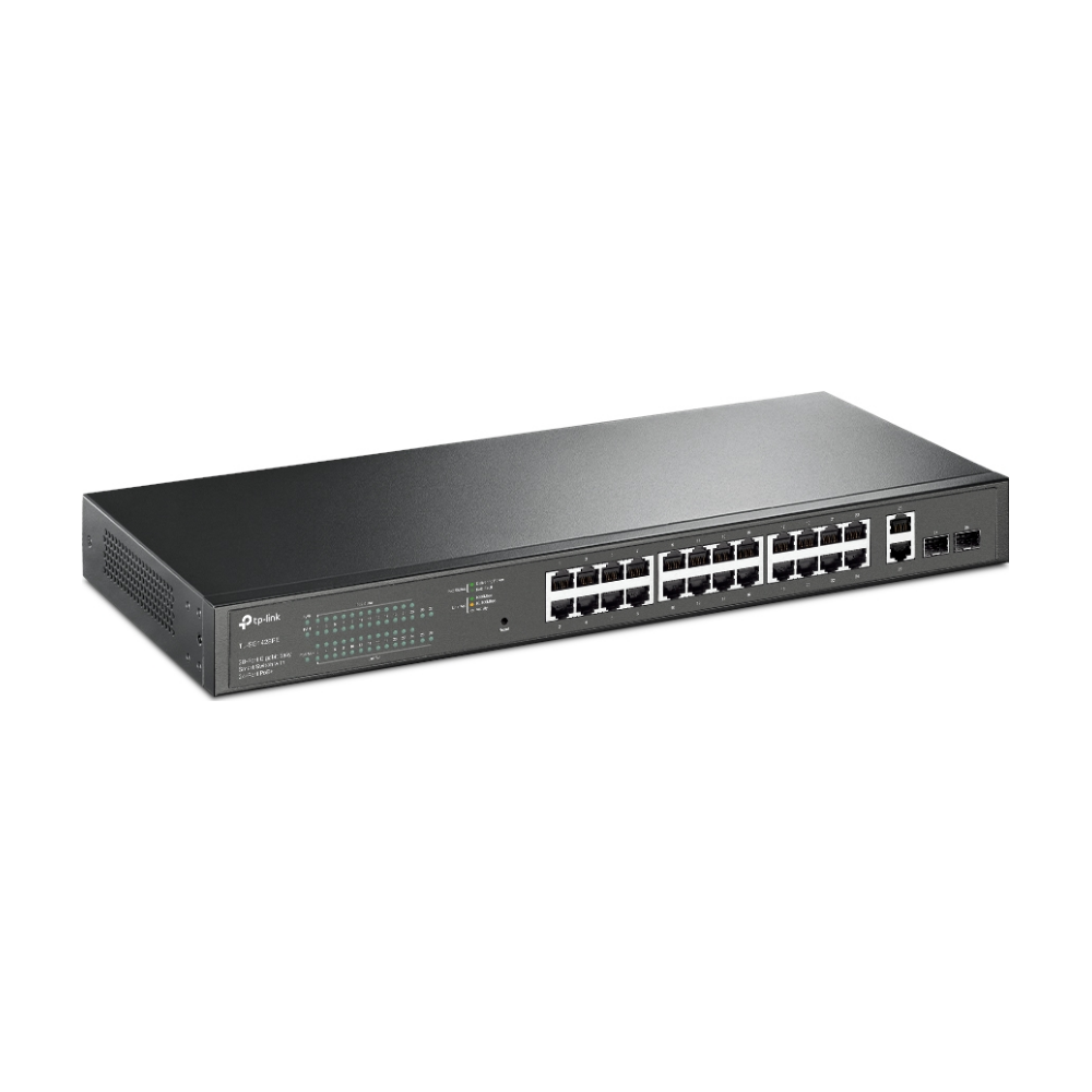 A large main feature product image of TP-Link SG1428PE - 28-Port Gigabit Easy Smart Switch with 24-Port PoE+