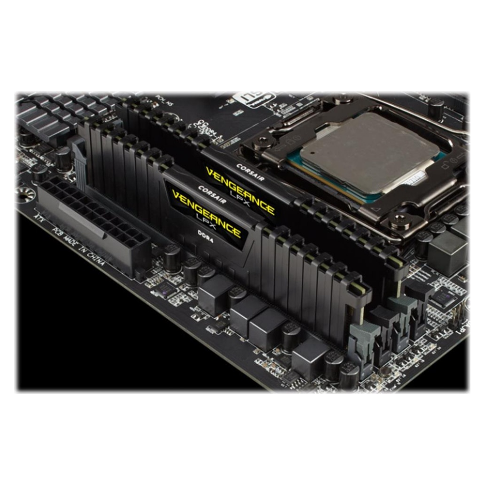 A large main feature product image of Corsair 64GB Kit (2x32GB) DDR4 Vengeance LPX C16 3200MHz - Black
