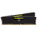 A product image of Corsair 16GB Kit (2x8GB) DDR4 Vengeance LPX C16 2666MHz Ryzen Optimized - Black