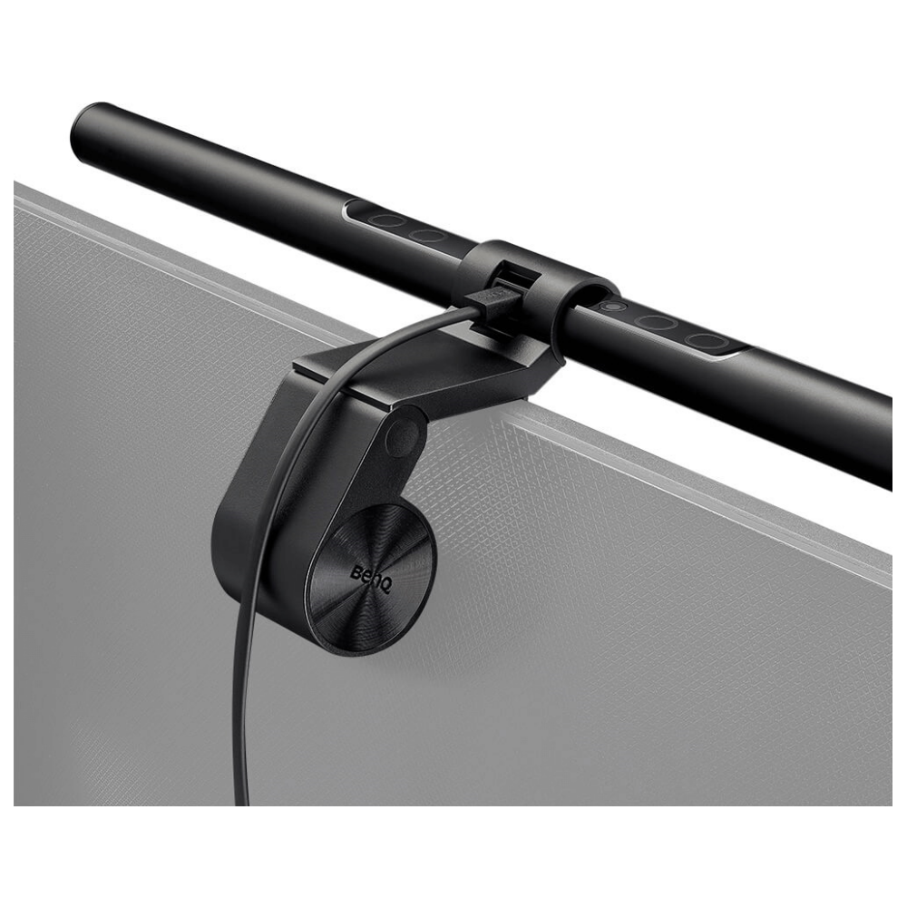 A large main feature product image of BenQ ScreenBar Monitor Light
