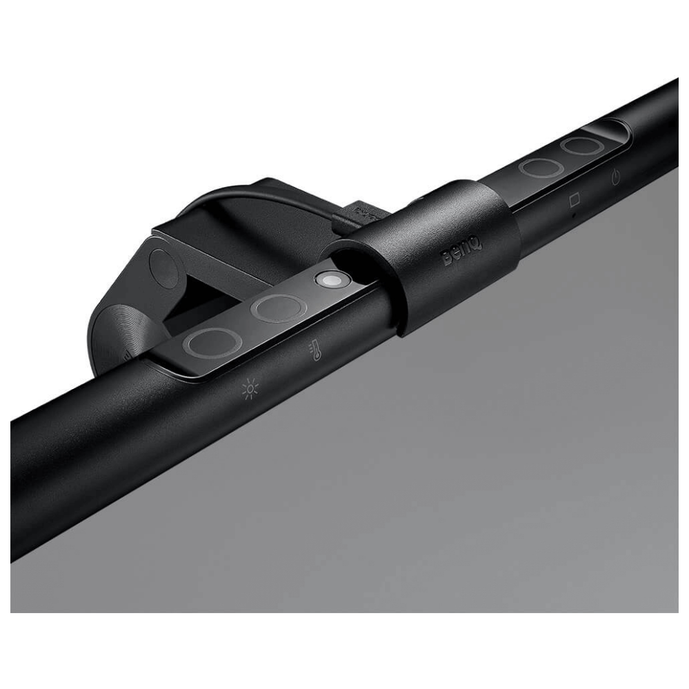 A large main feature product image of BenQ ScreenBar Monitor Light