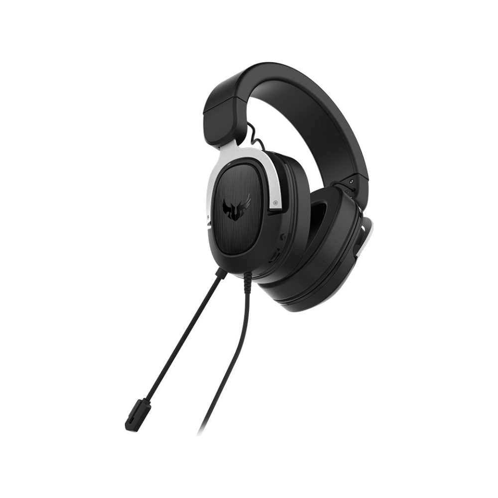 A large main feature product image of ASUS TUF H3 Gaming Headset - Silver