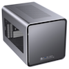 A product image of Jonsbo V8 Grey mITX Case w/Side Panel Window