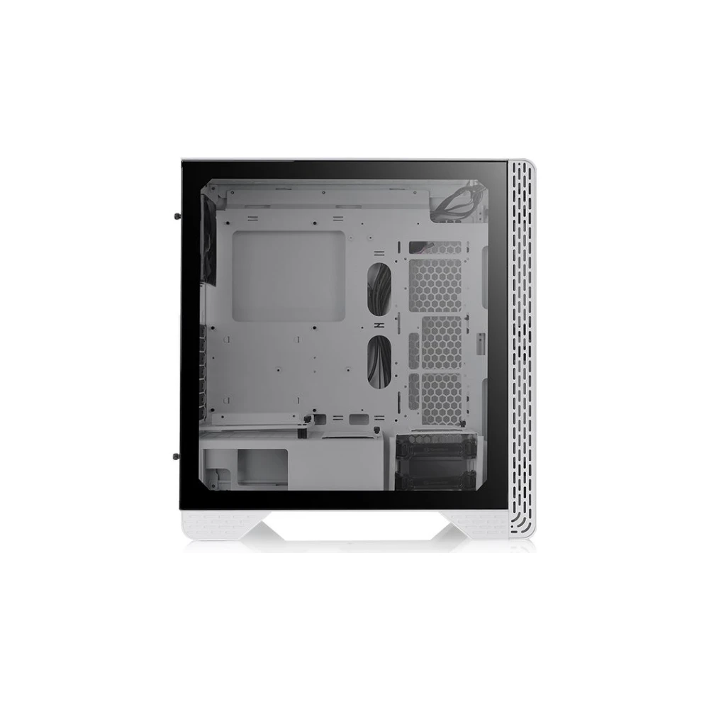 A large main feature product image of Thermaltake S300 White Mid Tower Case w/ Tempered Glass Side Panel