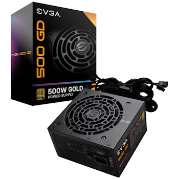 Product image of EVGA GD Series 500W 80PLUS Gold Power Supply - Click for product page of EVGA GD Series 500W 80PLUS Gold Power Supply