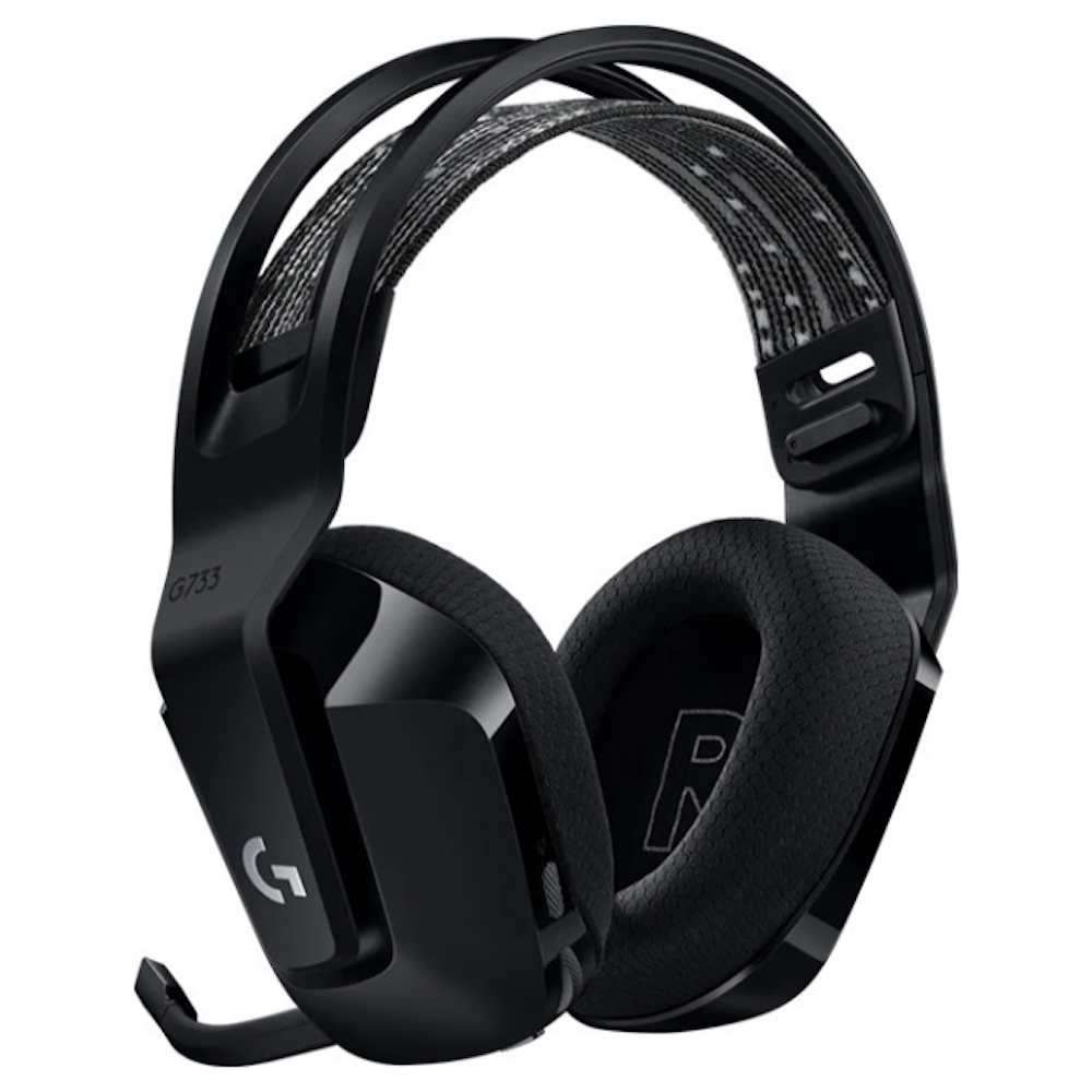 A large main feature product image of Logitech G733 LIGHTSPEED Wireless Headset - Black