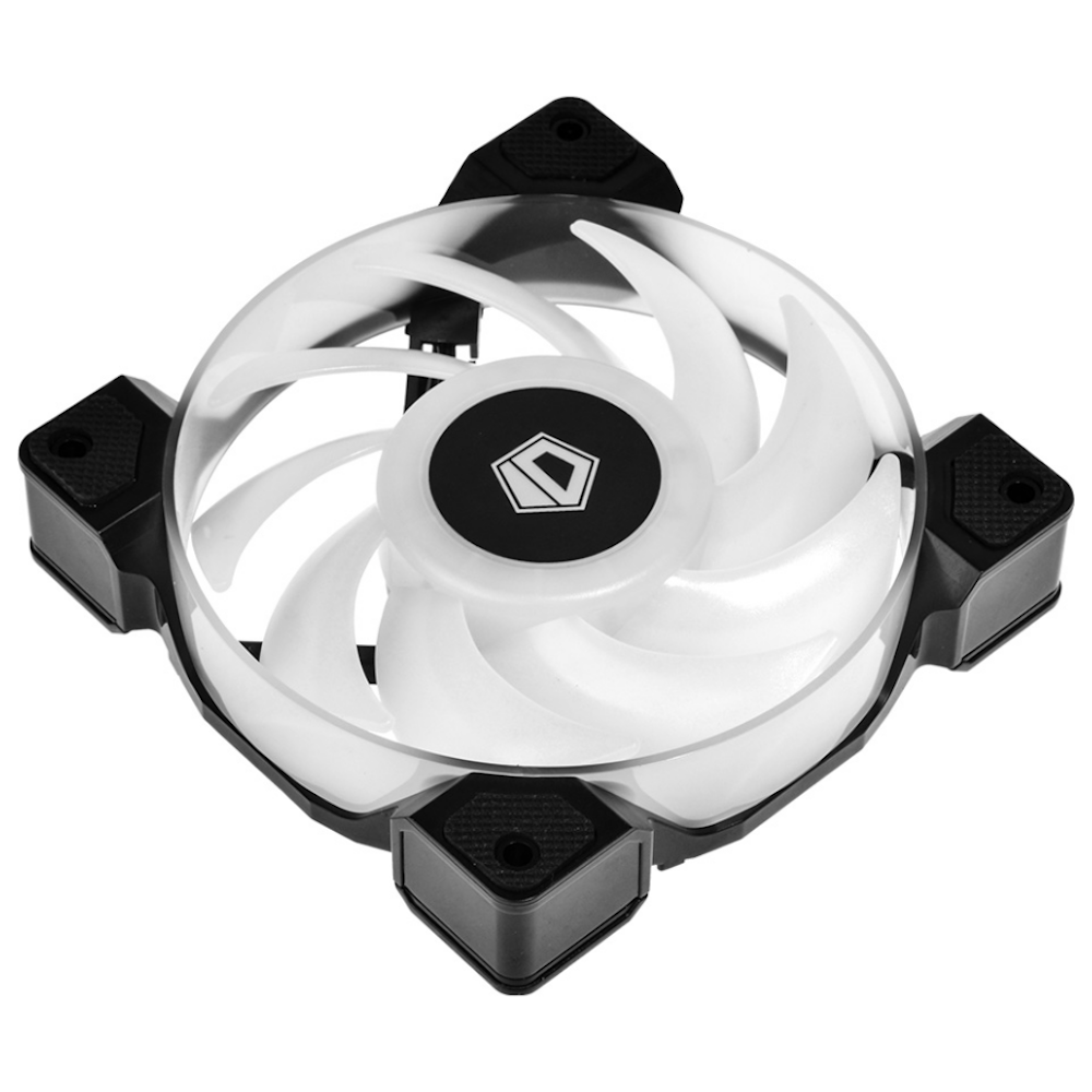 A large main feature product image of ID-COOLING DF Series 120mm ARGB Case Fan 3 Pack - Black