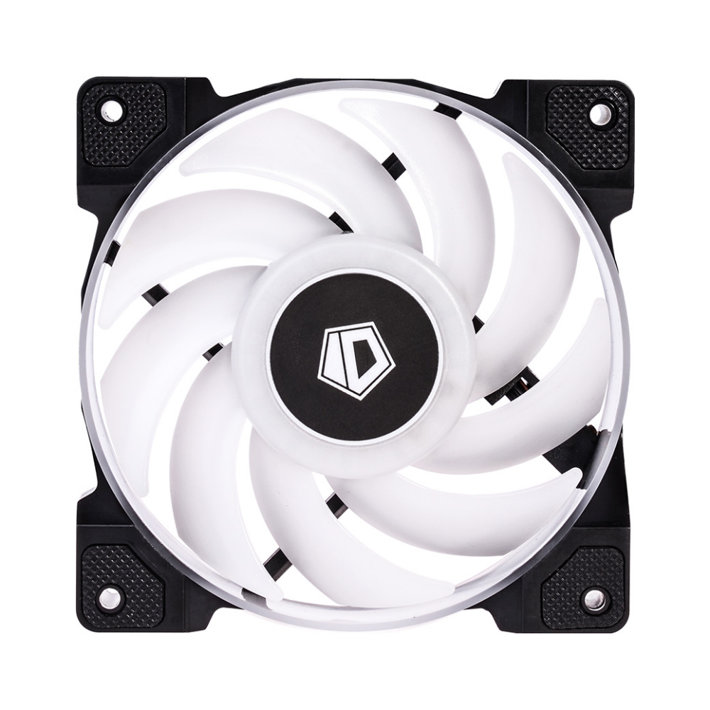 A large main feature product image of ID-COOLING DF Series 120mm ARGB Case Fan 3 Pack - Black