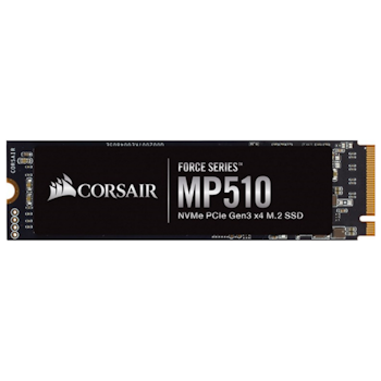 Product image of Corsair Force MP510 PCIe Gen3 NVMe M.2 SSD - 480GB - Click for product page of Corsair Force MP510 PCIe Gen3 NVMe M.2 SSD - 480GB