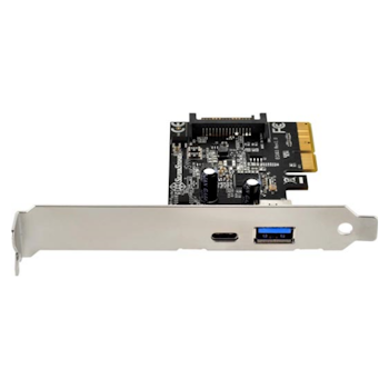 Product image of SilverStone ECU03 USB3.1 PCIe Controller Card with 1x USB Type-A and 1x USB Type-C Port - Click for product page of SilverStone ECU03 USB3.1 PCIe Controller Card with 1x USB Type-A and 1x USB Type-C Port