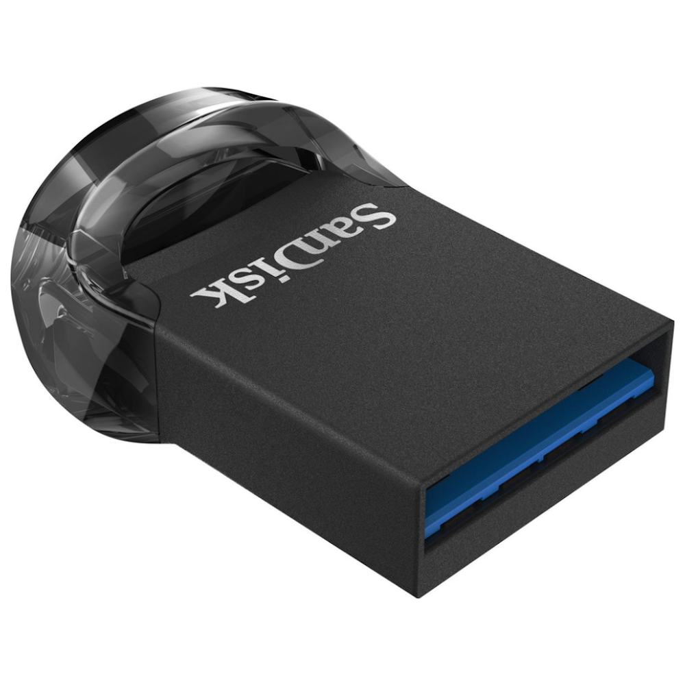 A large main feature product image of SanDisk Cruzer Ultra Fit 128GB USB3.1 Flash Drive