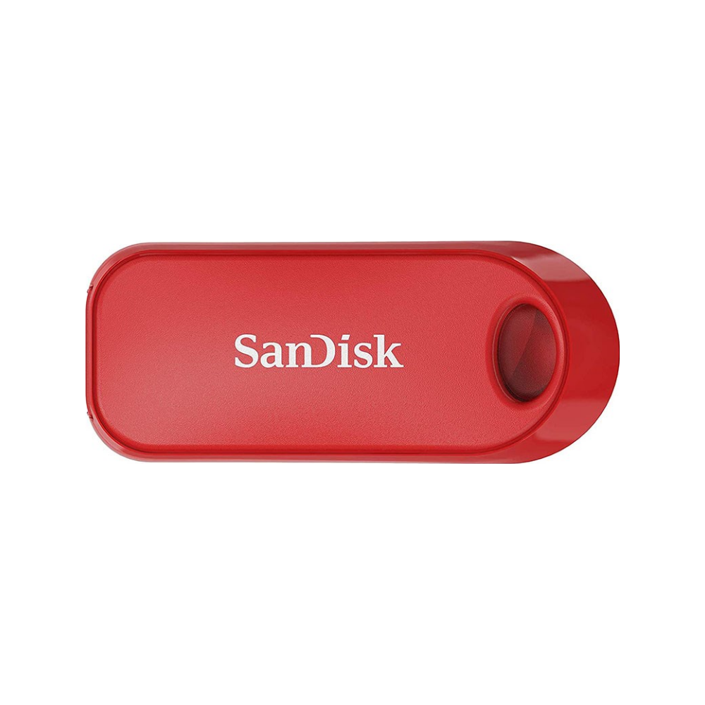 A large main feature product image of SanDisk Cruzer Snap 32GB USB2.0 Flash Drive Red