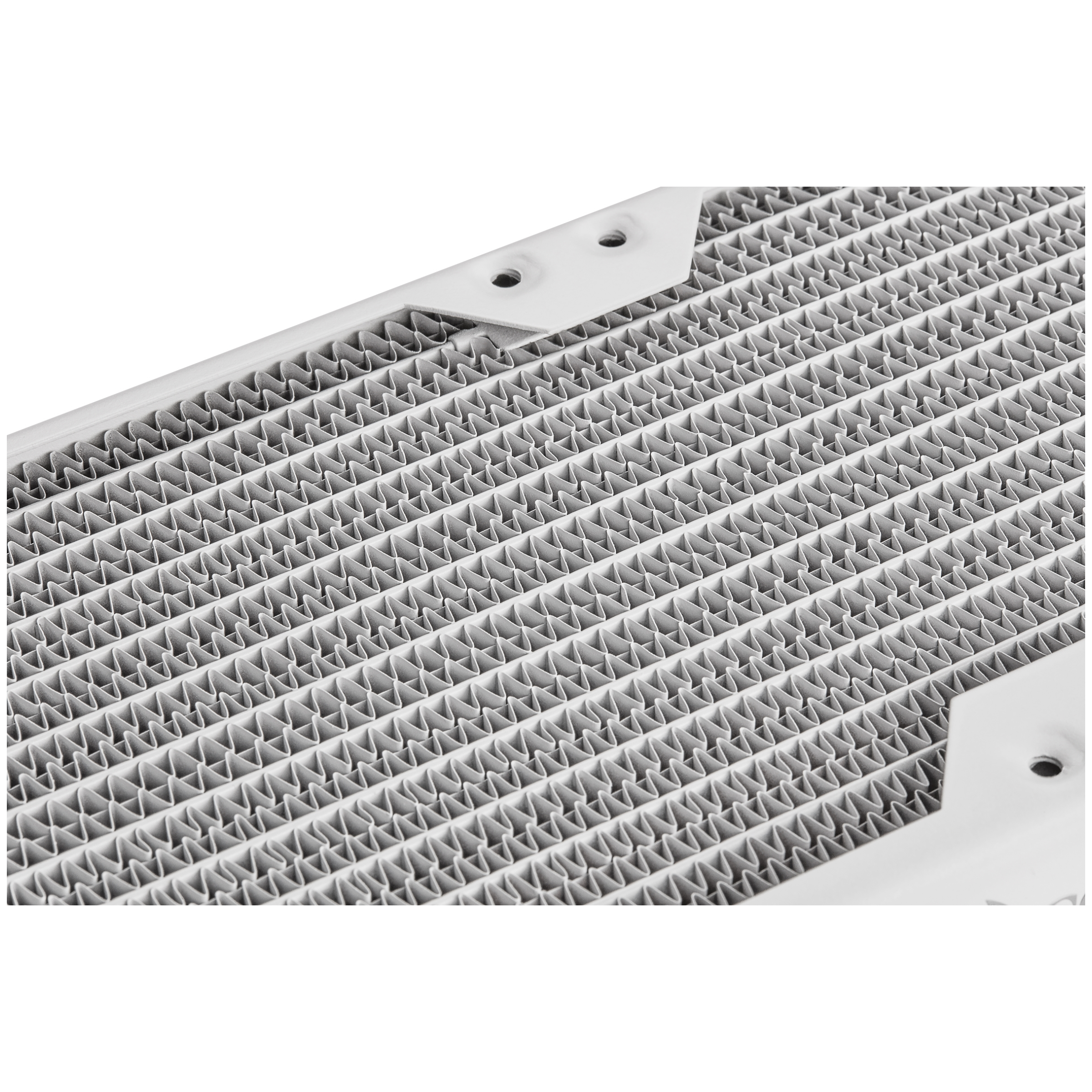A large main feature product image of Corsair Hydro X Series XR5 360 x 30mm Water Cooling Radiator (White)